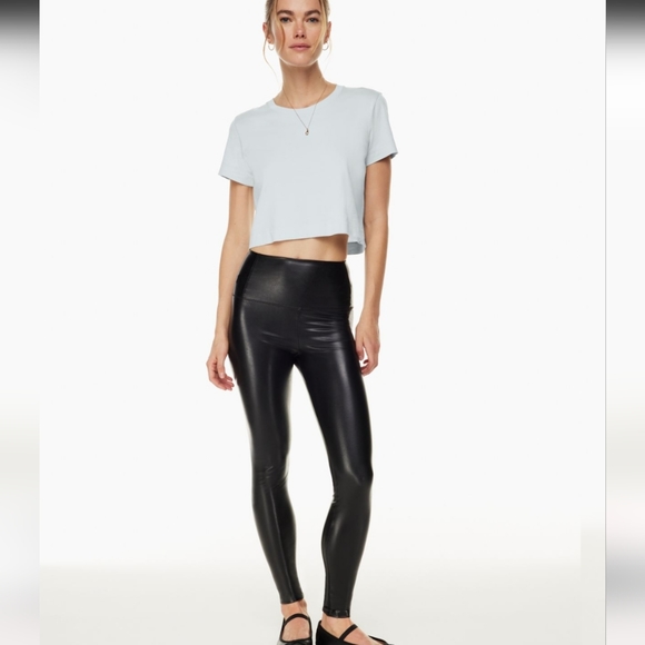 Aritzia Wilfred Free Daria High Wasited Vegan Leather Leggings - Picture 2 of 9